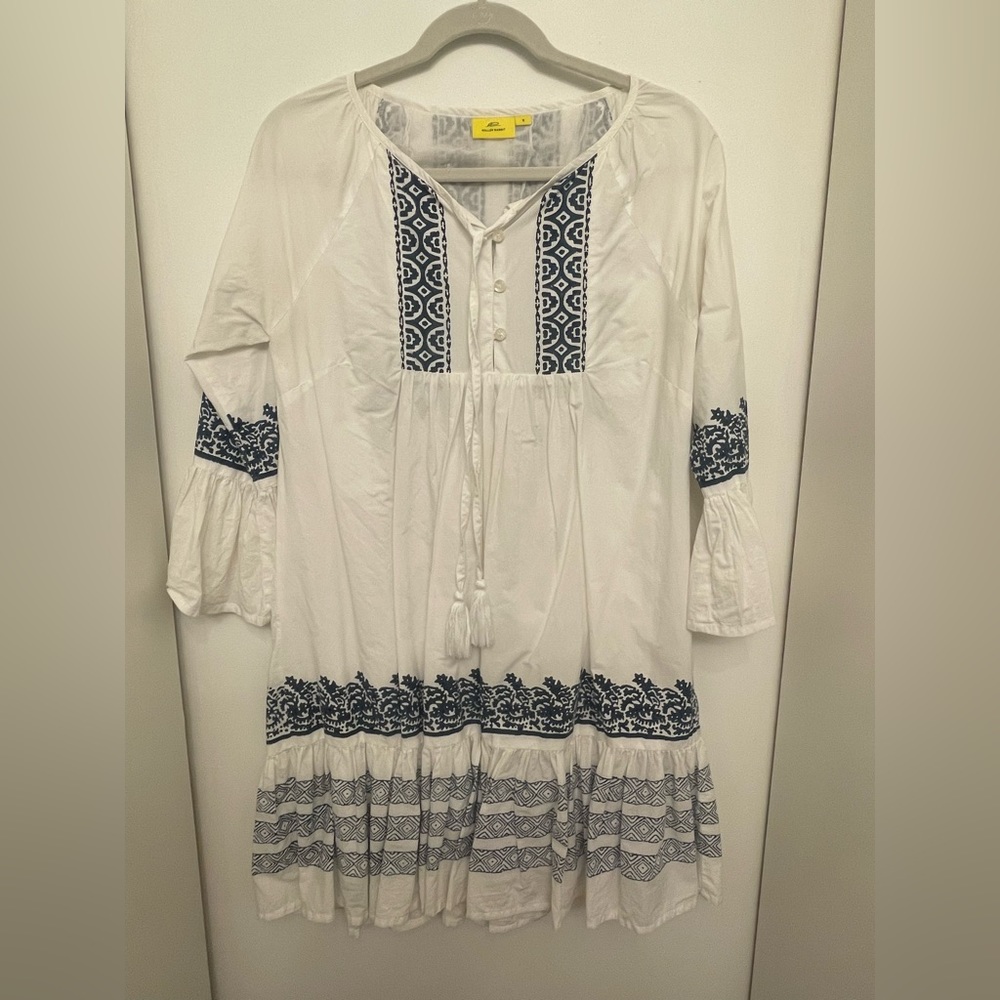 White and blue Roller Rabbit dress